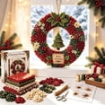 thumbnail image 5 of 3D Fabric Poke Wreath DIY Kit, Christmas Wreath DIY Kits for Adults | 3D Fabric Poke Art Craft Kit, Beginner-Friendly Holiday Wreath Making Kit & Door Decor, Christmas Decorations, 5 of 7
