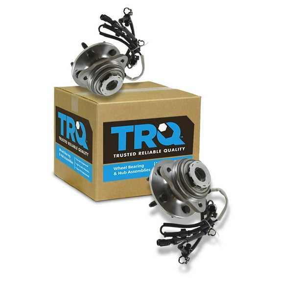 TRQ Front Wheel Hub & Bearing Pair Set of 2 for Ranger B-Series Pickup 4WD 4x4 BHA53330
