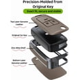thumbnail image 3 of Key Fob Cover Compatible with GMC Acadia Terrain Buick Keychain Case Holder Protector,4-Button-Black, 3 of 5