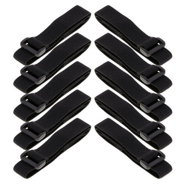 10pcs Negro Cable Adhesivo Autoadhesivo Reutilizable Ajustable de Ganchos y Bucles