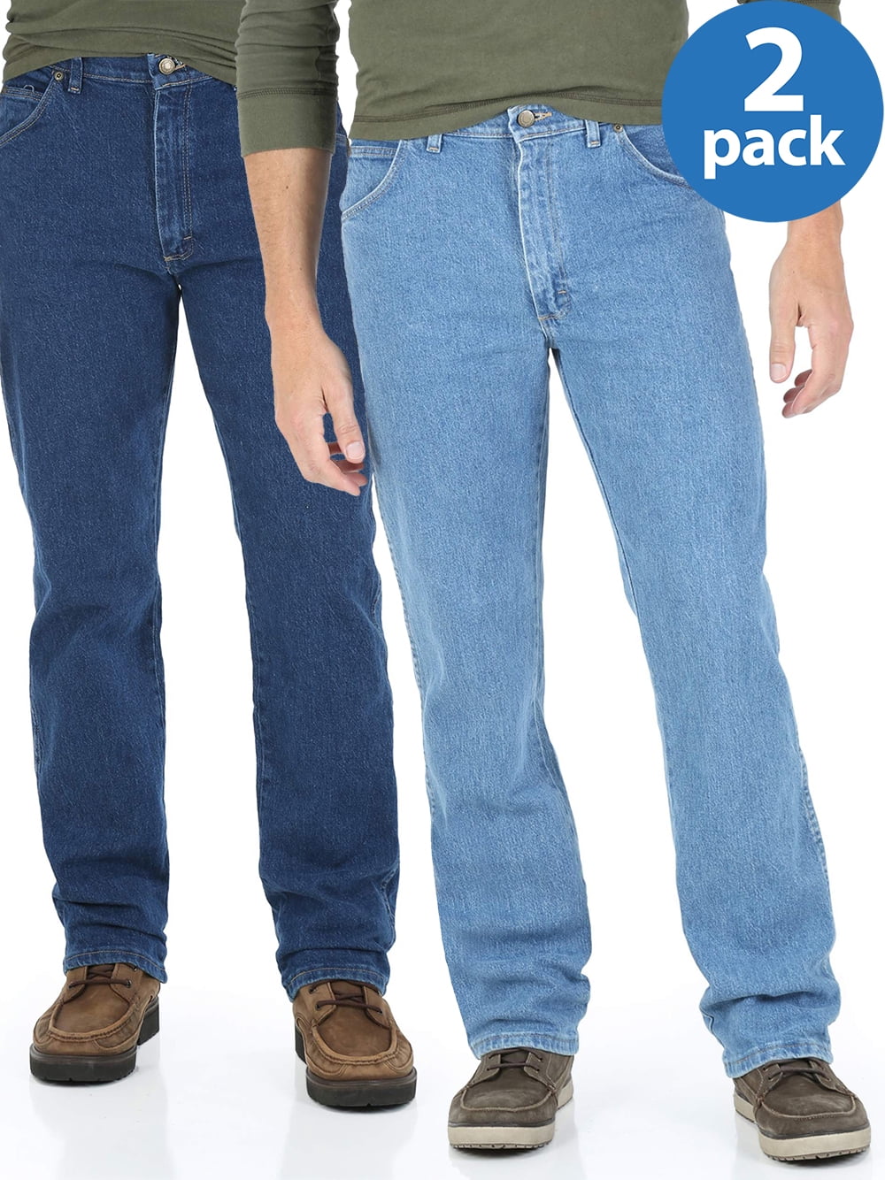 wrangler men's regular fit jeans comfort flex waistband
