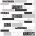 thumbnail image 1 of czcpp-Peel and Stick Backsplash \u2013 Wall Tile for Kitchen Backsplash 12"x12" 3D Adhesive Backsplash Tile for Kitchen, Bathroom 3D Wall Panels (4 Sheets, Black), 1 of 4