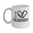thumbnail image 1 of I Love Climbing With Heart Shaped Carabiner Clip Coffee & Tea Gift Mug, Birthday Gifts for Men & Women Climbers and Hikers, 1 of 4