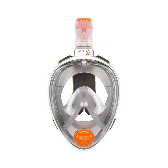 Ocean Reef ARIA JR Full Face Snorkeling Mask White/ Clear Opaque XS