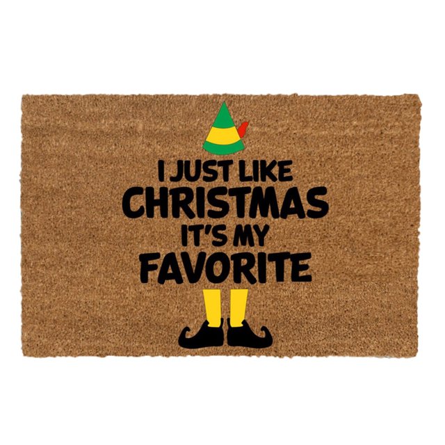 Felpudo navideño para interior y exterior, resistente a la suciedad, de perfil bajo, duradero y lavable, absorbe el agua, antideslizante, para puerta de entrada, alfombra de terciopelo de cristal,
