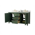 thumbnail image 6 of Legion Furniture 60" MDF/Veneer Wood Double Sink Vanity Cabinet - Vogue Green, 6 of 12
