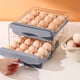 thumbnail image 1 of Slide Style Eggs Box Slide Style Eggs Roller Storage Rack Refrigerator Side Four Layer Antis Drop Eggs Collection Box, 1 of 6