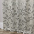 thumbnail image 6 of Superior Blackout Leaves Light Filtering Grommet Curtain Panel Set, 70"x96", Ivory, 6 of 9
