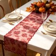 thumbnail image 5 of DefiDgd Thanksgiving Maple Leaf Lace Table Runner,Vintage Breathable Rustic Design Elegant Embroidered Floral Lace Cover for Farmhouse Wedding Dinner Holiday Birthday Party Home Tabletop Decor(N), 5 of 5