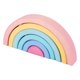 thumbnail image 3 of 6 Pieces Wooden Rainbow Stacker Playset Geometry for Boys Children Toddlers Macaron perfke Bloques de arco iris, 3 of 9