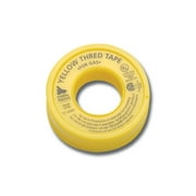 Gasoila Yellow PTFE High Density Thred Tape Roll, 450 to 550 Degree F Performance Temperature, 3.8 mil Thick, 260 Length, 1/