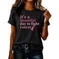 thumbnail image 3 of IMENGL Tops for Women Short Sleeve Casual Neck Printed Graphic Tee Daily Outfits Loose Basic Women's Short Sleeve T Shirts,M-XXXL, 3 of 6