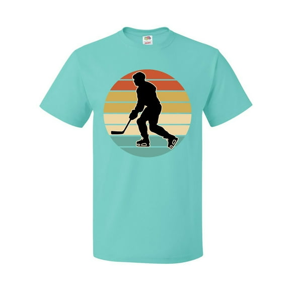 Inktastic Hockey Player Retro Sunset T-Shirt