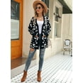 thumbnail image 3 of BeautyIn Women's Printed Open-Front Cardigan Sweater Chunky Knitted Outwear, 3 of 6
