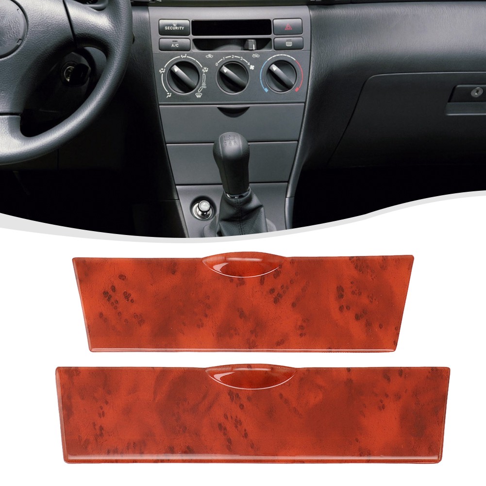 Peach Wood Grain Center Console Storage Box Panel Cover For Toyota Corolla 2003-2008