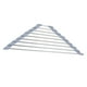 thumbnail image 4 of escurridor triangular de acero inoxidable para vajilla, color gris, 4 of 5