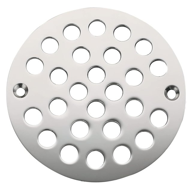 Cubierta de desagüe para ducha Rixid de 10 cm, acero inoxidable, atornillable