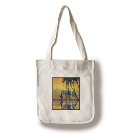 Nature Magazine - Desert Sheikhs on Camels (100% Cotton Tote Bag - Reusable)
