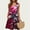 Multicolor#13, variant on Viikei Womens Summer Dresses under $10,Dresses for Women Plus SizeLadies' Fashion Trend Floral Print Sleeveless Round Neck Knee Length Skirt Multicolor XL