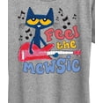 thumbnail image 3 of Pete The Cat - Feel The Mewsic  - Women's Short Sleeve Graphic T-Shirt, 3 of 6