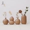 thumbnail image 4 of Jarrones De Madera Maciza Para Flores Secas Artesanía En Madera Jarrones De Madera Adornos Para La Decoración Del Hogar, 4 of 8