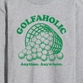 thumbnail image 3 of Instant Message - Golfaholic - Men's Long Sleeve Graphic T-shirt, 3 of 6