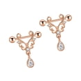 thumbnail image 3 of 1 par de piercings para el cuerpo, joyería para el pezón, anillos de moda, barra Punk para fiesta para niñas y mujeres, barra perforada decorativa con diamantes de imitación de Sunnimix Anillos de pezón, 3 of 8