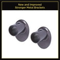 thumbnail image 4 of Lunar Complete Blackout Room Darkening Steel Wrap Rod, 48-86" Adjustable Length, 5/8" Dia., Brown, 4 of 9