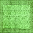 thumbnail image 1 of Ahgly Company Indoor Square Abstract Green Contemporary Area Rugs, 4' Square, 1 of 1