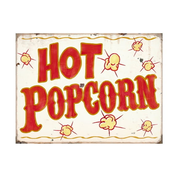 RetroPlanet 'Hot Popcorn Distressed' Canvas Art