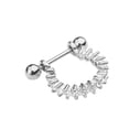 thumbnail image 2 of Xinyolin Cubic Zirconia U Shape Barbell Helix Earring, Women's Piercing Jewelry, 2 of 7