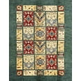 thumbnail image 1 of Ahgly Company Indoor Rectangle Abstract Ginger Brown Green Abstract Area Rugs, 2' x 4', 1 of 6