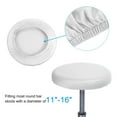 thumbnail image 3 of Uxcell 9.5" Bar Stool Cover, 3 Pack Stool Cushion Cover for 11"-16" Chair, White, 3 of 6