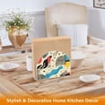 thumbnail image 6 of Yayeee Napkin Holder for Table Set of 2 Kitchen Paper Tissue Organization, Blue Retro Print, 6 of 8