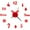 B, variant on AYktou Christmas Decorations,Christmas Gifts,Christmas Ornaments,Home Decor Christmas Frameless DIY Wall Mute Clock 3D Mirror Sticker Home Decor Led Projector