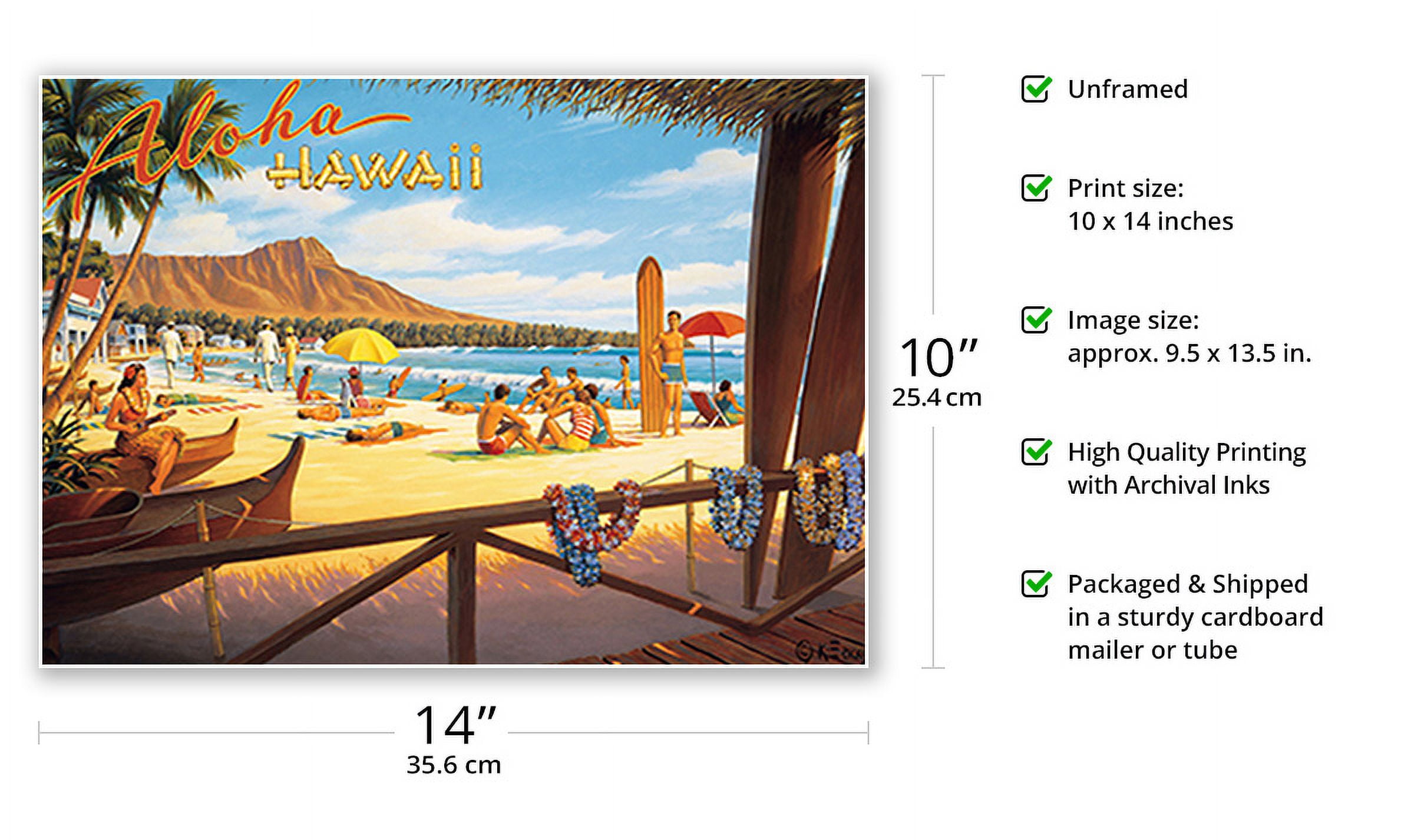 HAWAII ヴィンテージポスター HAWAII ヴィンテージポスター Amazon.com: Aloha Waikiki