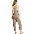 thumbnail image 3 of Lana Roux Womens Baggy Maternity Lounge Jogger Jumpsuit (Latte, M), 3 of 3