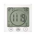 thumbnail image 1 of Reloj de baño, Reloj de Ducha con Control táctil a Prueba de Agua, Alarma Digital LCD, termómetro higrómetro, Temporizador de Cuenta atrás, Funciona con Pilas, para Maquillaje y Cocina, 1 of 4