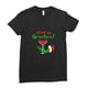 thumbnail image 4 of Camiseta con estampado navideño de copa de vino Grinches para mujer, Camiseta con estampado de palmeras, camisa holgada clásica con cuello redondo para hombre, 4 of 4