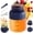 Blue, variant on Portable Wireless Juicer Cup with 38 Blade, Dual Lid - 28/45 Oz, USB Rechargeable Smoothie Blender