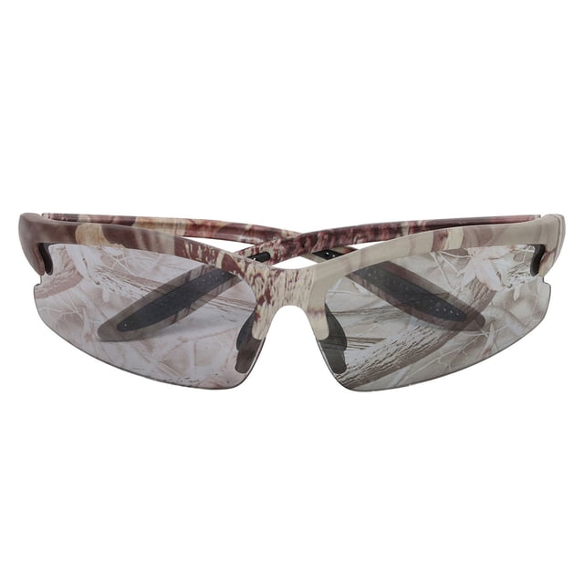 Lightweight Camouflage Goggles with UV Protection for Outdoor Adventures, Travel, and Fishing - Durable Semi-Rimless Design for Comfort and Concealment