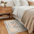 thumbnail image 2 of Wondo 2x3 Entryway Area Rug, Washable Area Rug, Rugs for Bedroom, Kitchen Rugs, Vintage Boho Carpet, Soft Non-Slip, Low Pile Area Rug, Orange, 2 of 8