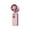 Pink, variant on Qonioi LCD Display Portable Rechargeable Fan, Strong Wind Ventilator with Lanyard for Travel, Smart USB Air Circulator with 199 Speeds for Outdoor, White