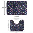 thumbnail image 3 of Yiaed Colored Balloons Print Bathroom Mat Set 2 Pieces Mat Anti-Skid Pad Ultra Soft and Absorbent Bathroom Bath Mat Contour Bath Rugs for Toilet Base, 3 of 6