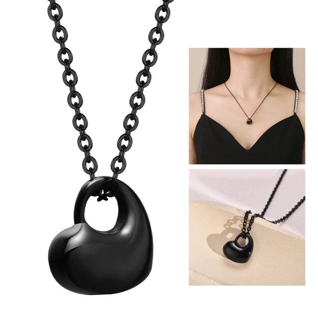 facefd Acier Inoxydable Tube Pendentif Collier Creux Capsule pour les Cendres Bijoux