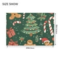 thumbnail image 4 of Yayeee Bath Rug for Bathroom Floor Non Slip Rectangle Fluffy Soft Absorbent Mat, 16"x24", Brown Christmas Gingerbread, 4 of 7