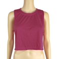 thumbnail image 5 of JULMCOMO Tank Tops for Women Crew Neck Workout Athletic Summer Cropped Tank Tops Sleeveless Breathable Gym Yoga Shirts Wine One Size, 5 of 5