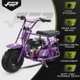 thumbnail image 3 of FRP GMB100 Mini Bike  99cc 4-Stroke Gas Powered Mini Dirt Bike for Teens 13+, 28 MPH Off-Road Motorcycle with Rear Suspension, Rear Disc Brake – Red, 3 of 9