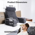 thumbnail image 4 of Almohada de lectura ENITYA, 25 pulgadas, XXL, con respaldo para silla, 4 of 7