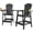 Black, variant on FUNBERRY Tall Adirondack Chairs Set of 2 with Removable Connecting Table, All Weather High Top Balcony Chair with Cup Holders